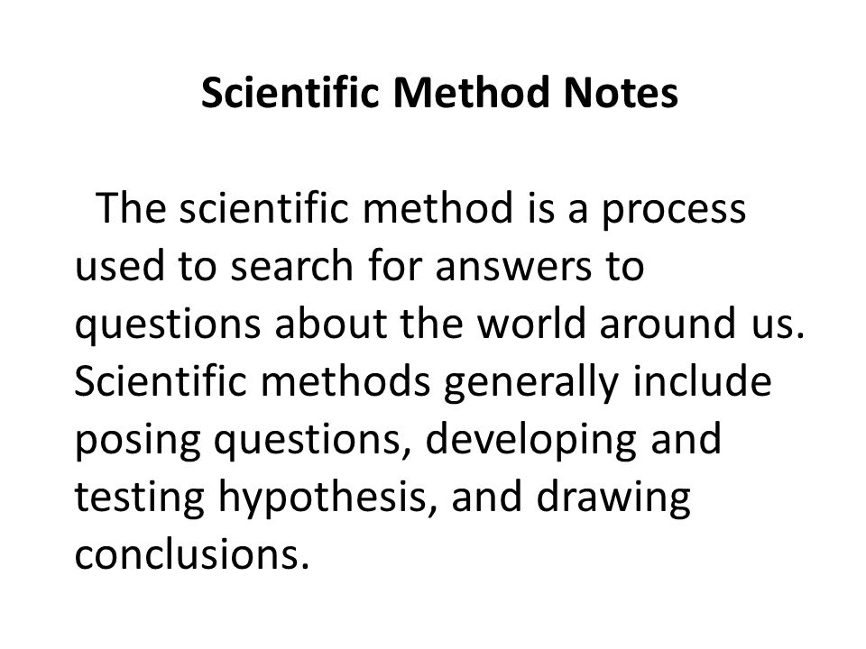 960x720 scientific method notes - Scientific Method Drawing