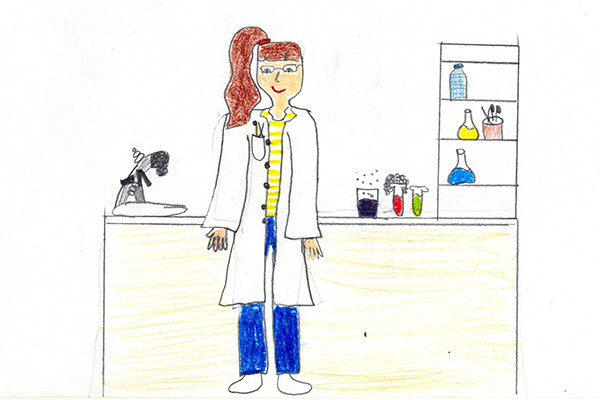 600x400 u s children now draw female scientists more than ever - Scientist Drawing
