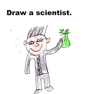 288x321 first graders draw a scientist - Scientist Drawing