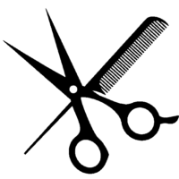 200x200 shears drawing comb transparent png clipart free download - Scissors And Comb Drawing