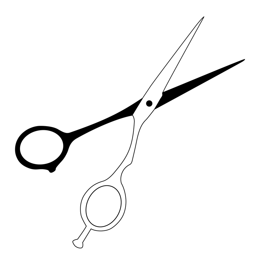 900x900 hair scissors drawing - Scissors Drawing