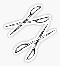 210x230 scissors drawing stickers redbubble - Scissors Drawing