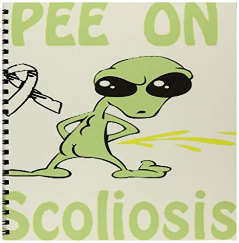 466x475 db super funny peeing alien supporting causes - Scoliosis Drawing