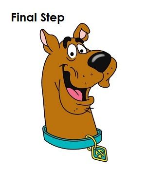 300x388 how to draw scooby doo - Scooby Doo Cartoon Drawing