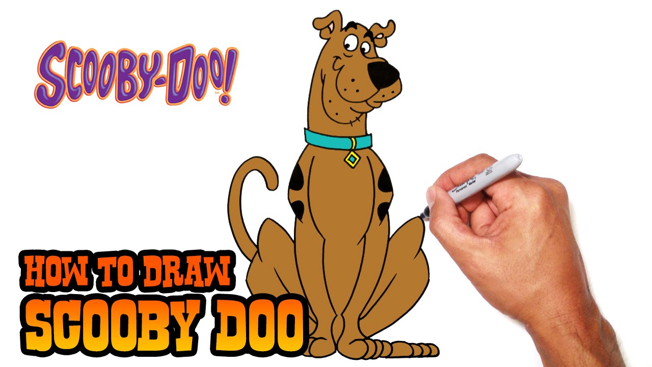 1280x720 how to draw scooby doo drawing lesson - Scooby Doo Cartoon Drawing