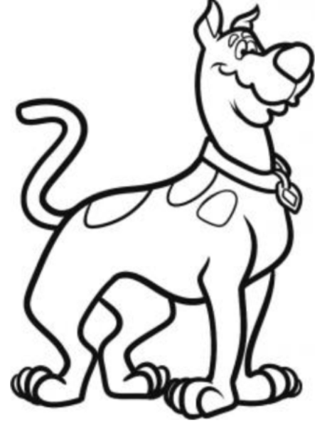460x600 how to draw scooby doo cartoon character - Scooby Doo Cartoon Drawing