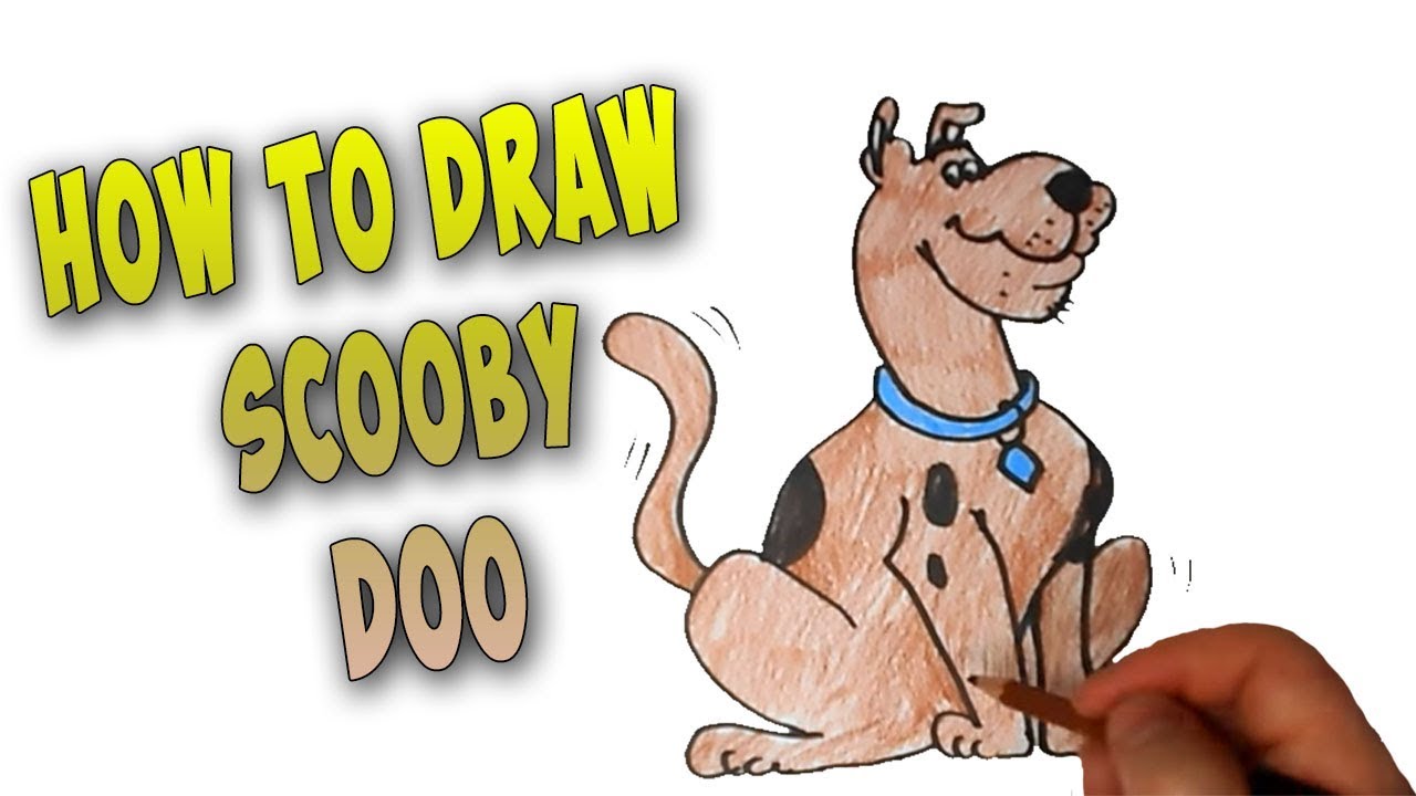 1280x720 how to draw scooby doo easy fast mr cute cartoon drawing club - Scooby Doo Cartoon Drawing
