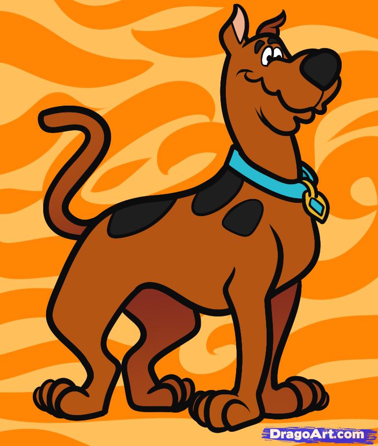 770x908 how to draw scooby doo, step - Scooby Doo Cartoon Drawing