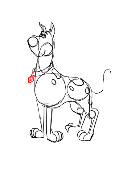 425x550 how to draw scooby doo - Scooby Doo Cartoon Drawing