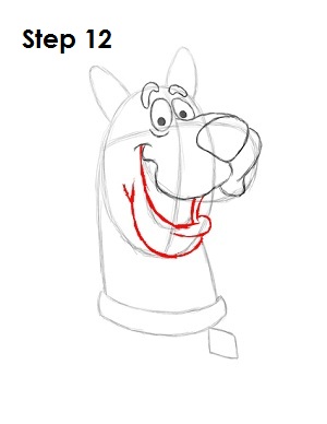 300x388 how to draw scooby doo - Scooby Doo Drawing