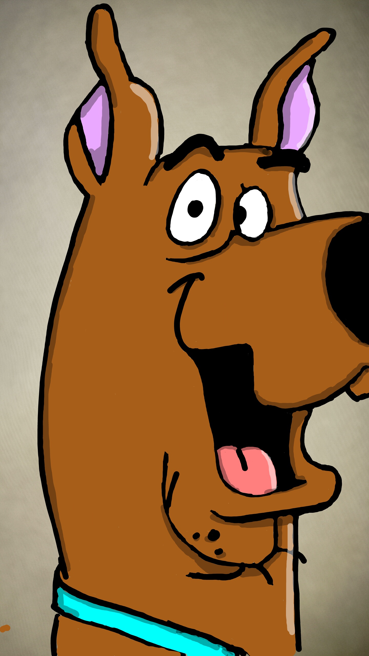 1440x2560 a scooby doo drawing i did a while ago on snapchat scoobydoo - Scooby Doo Drawing