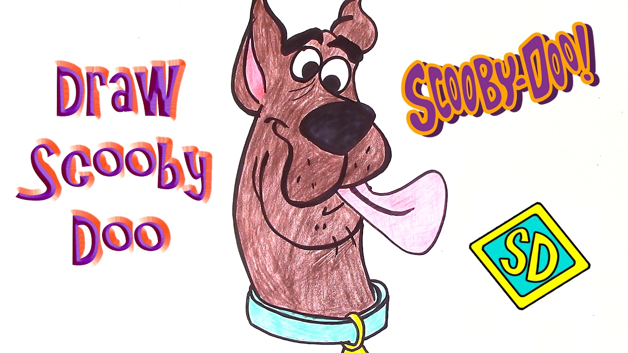 1280x720 learn to draw scooby doo easy drawings for kids step - Scooby Doo Drawing
