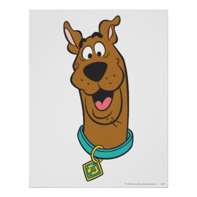 400x400 Scooby Doo Smiling Face Mouse Pad - Scooby Doo Face Drawing