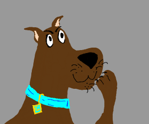 300x250 Scooby Doo Doing The Face Drawing - Scooby Doo Face Drawing