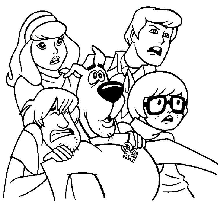 752x709 Scooby Doo - Scooby Doo Face Drawing