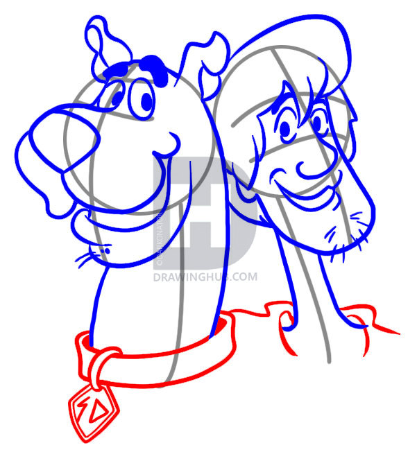 601x652 How To Draw Scooby And Shaggy, Step - Scooby Drawing