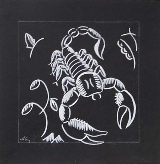 531x543 alfred buchta - Scorpio Drawing