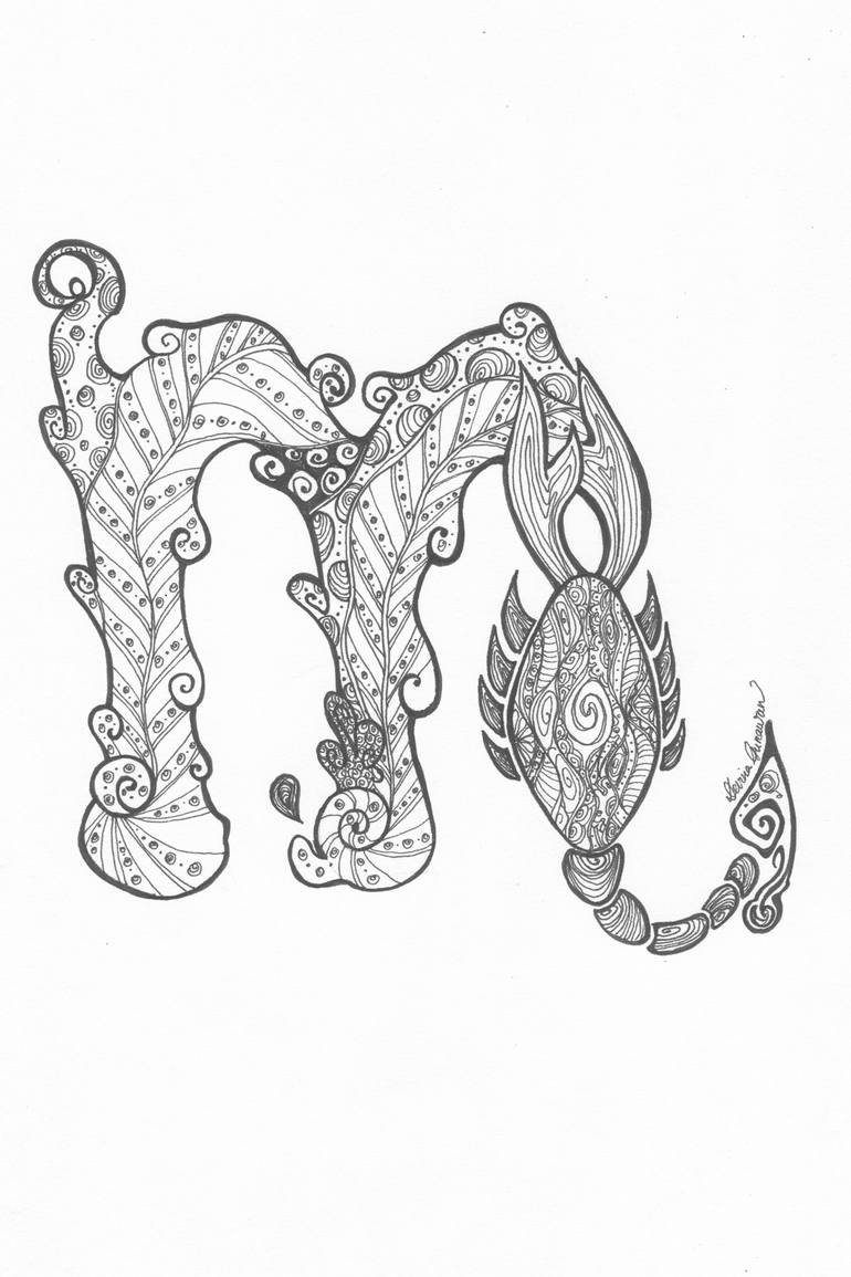 770x1155 scorpio the clever drawing - Scorpio Drawing