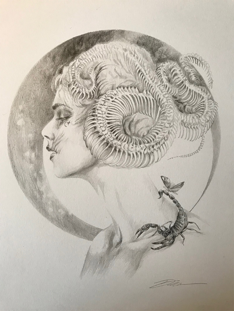 800x1060 venus in scorpio' - Scorpio Drawing