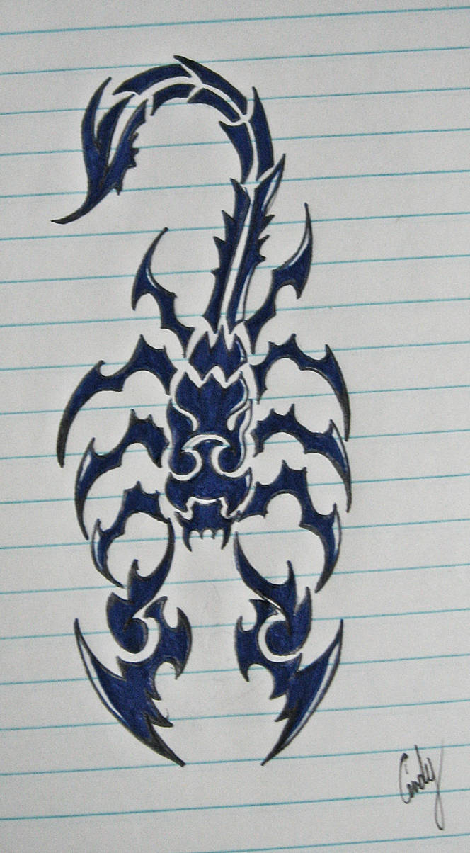 664x1204 scorpio drawing - Scorpio Drawing