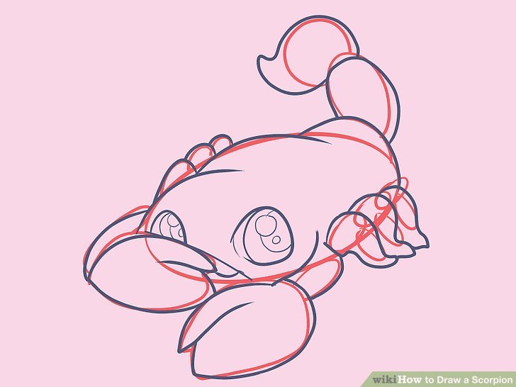 728x546 How To Draw A Scorpion - Scorpion Cartoon Drawing