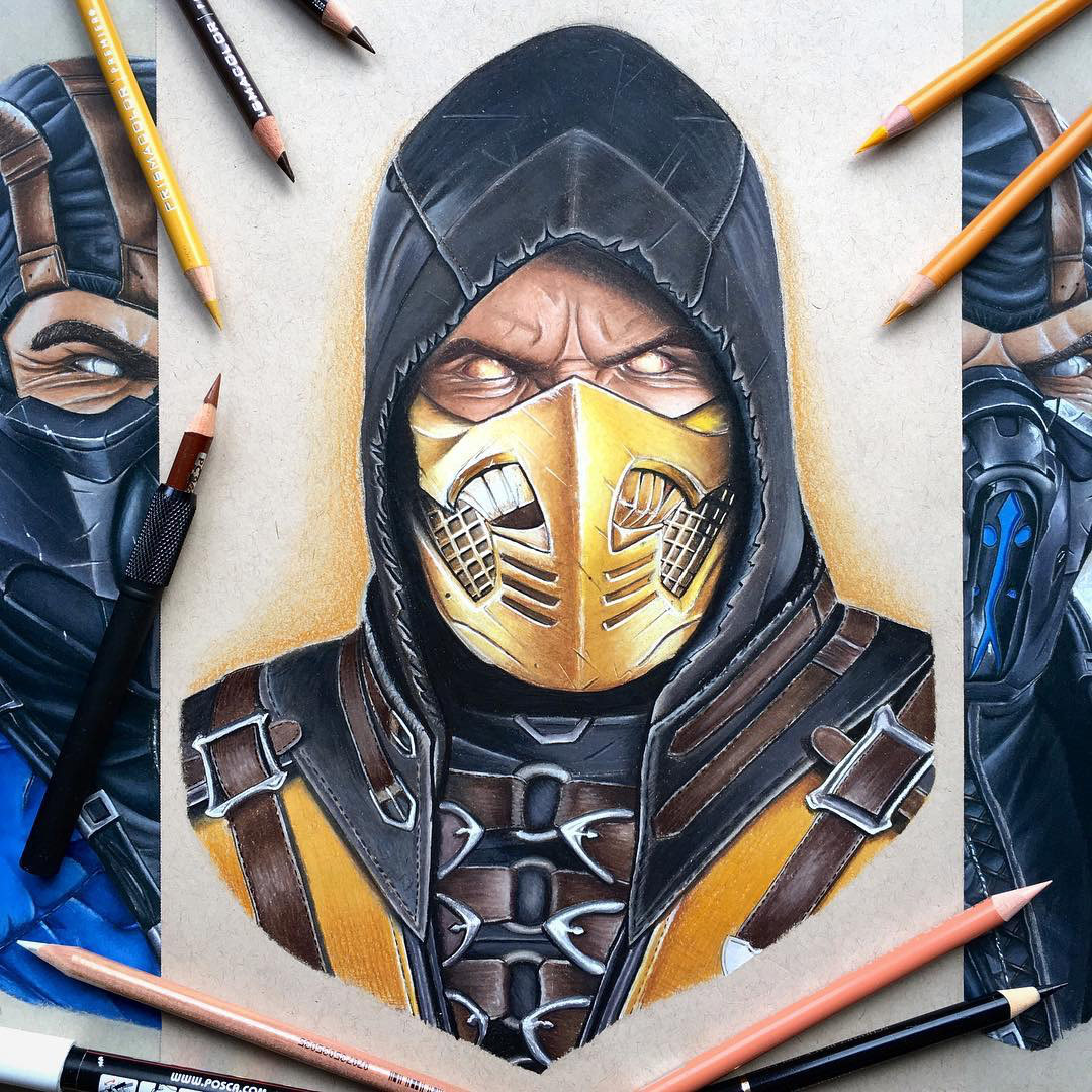 1080x1080 Scorpion Drawing - Scorpion Drawing