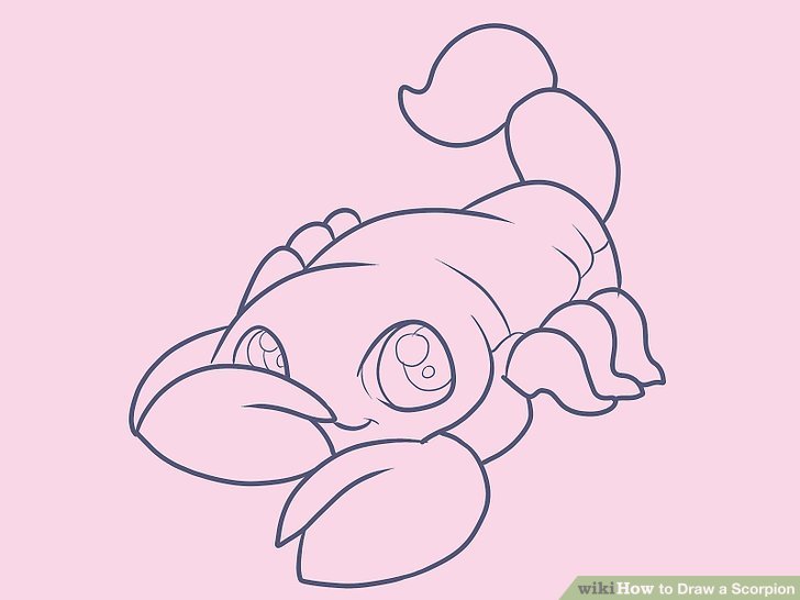 728x546 How To Draw A Scorpion - Scorpion Drawing Images