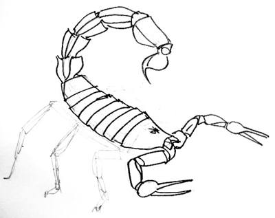 400x317 Scorpion Drawing - Scorpion Drawing Images