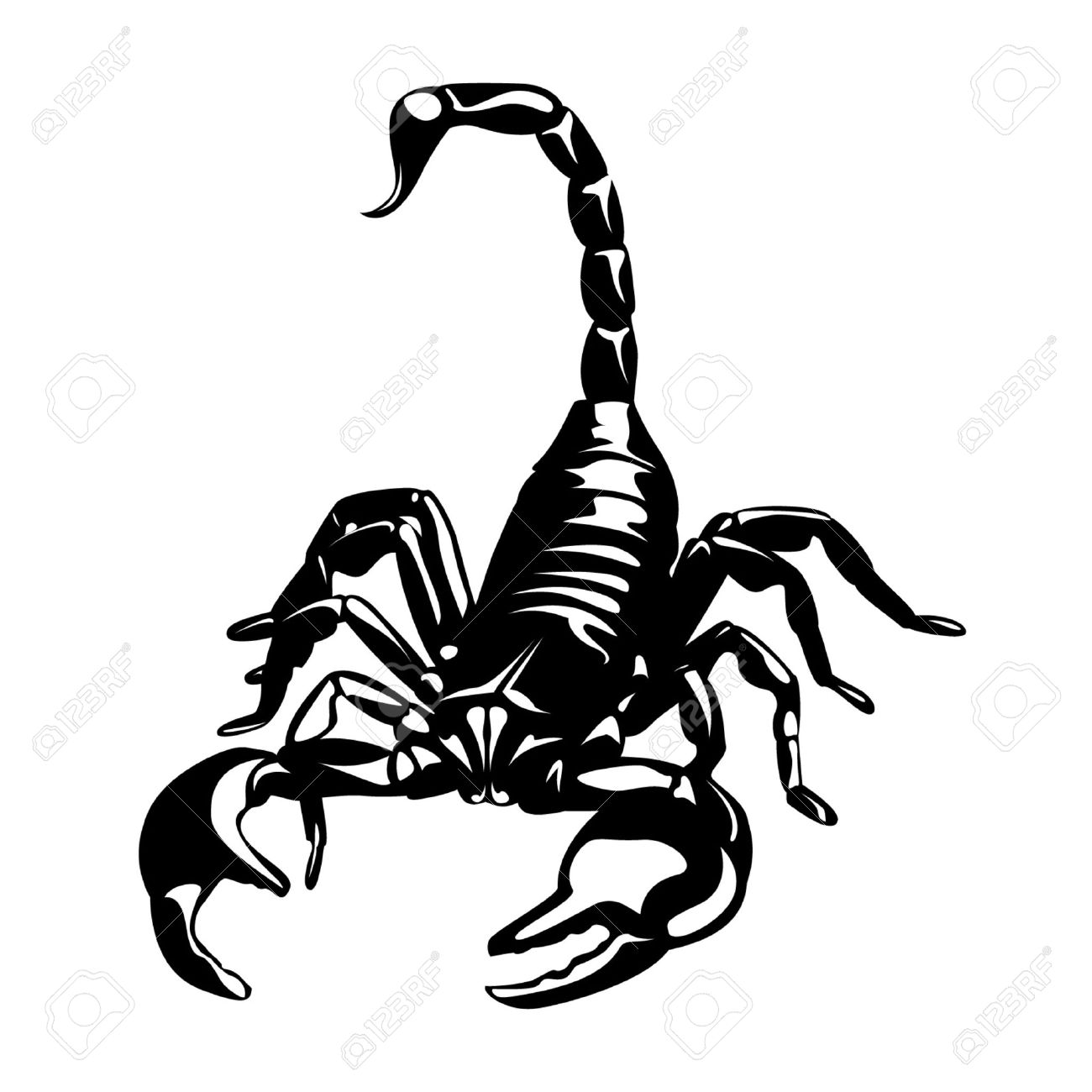 1300x1300 Scorpion Clipart Line Drawing - Scorpion Line Drawing