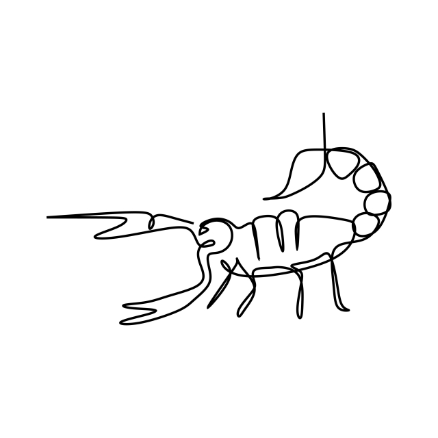 640x640 scorpion one line art drawing vector, scorpion, tattoo, drawing - Scorpion Line Drawing