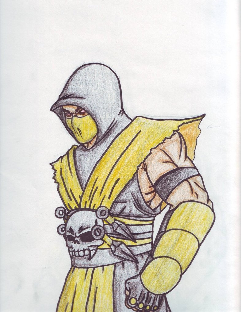How To Draw Mortal Kombat Scorpion Youtube vrogue.co