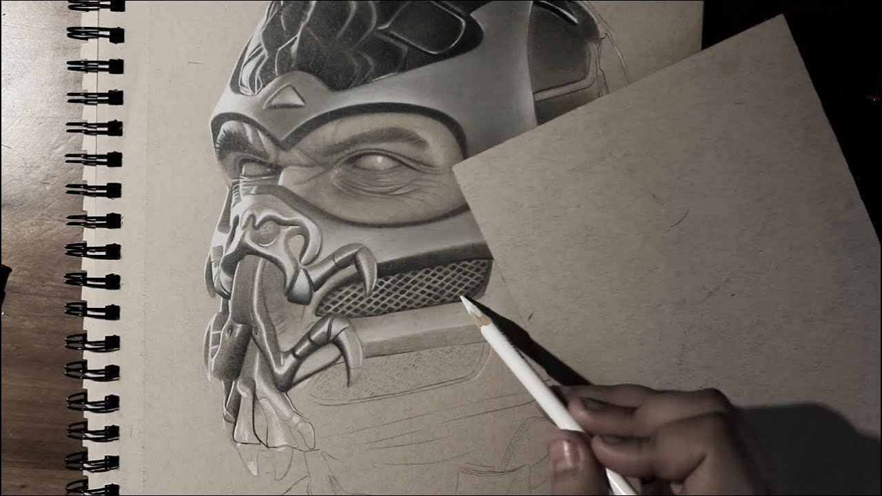 1280x720 Mortal Kombat Drawing Scorpion - Scorpion Mortal Kombat Drawing