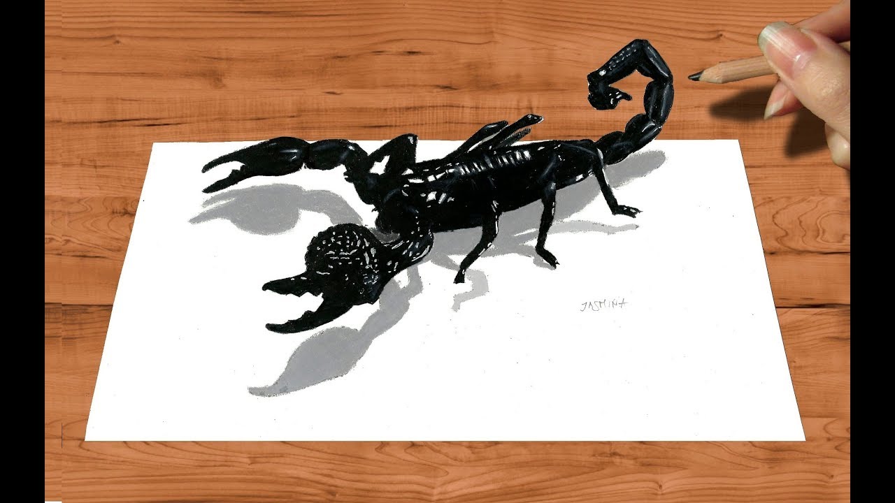 1280x720 pencil drawing emperor scorpion how to draw animals - Scorpion Pencil Drawing