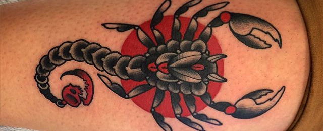 640x260 Traditional Scorpion Tattoo Designs For Men - Scorpion Tattoo Drawing