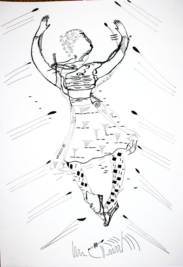 618x900 highland dance - Scotland Drawing