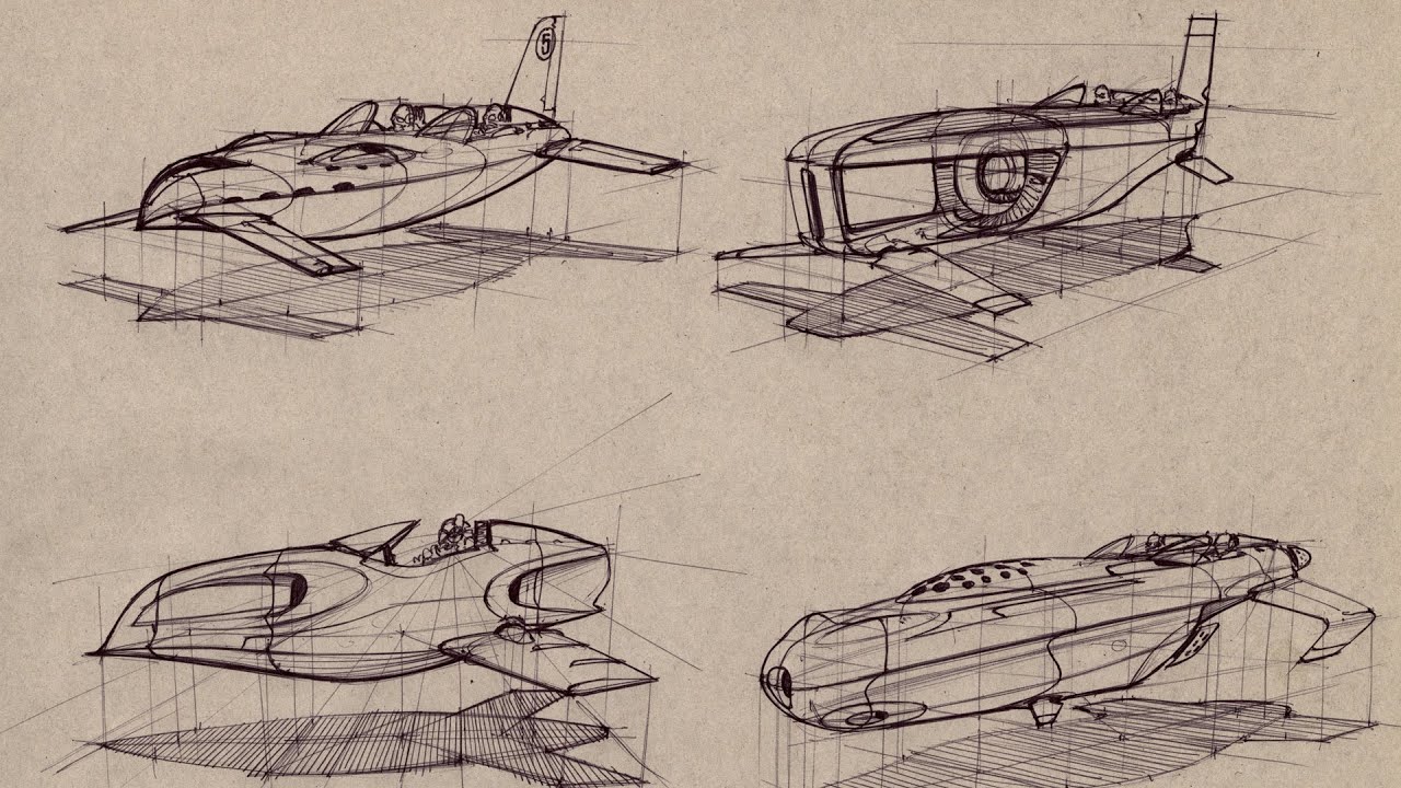 1280x720 How To Draw Hovercraft And Spacecraft With Scott Robertson - Scott Robertson How Drawing