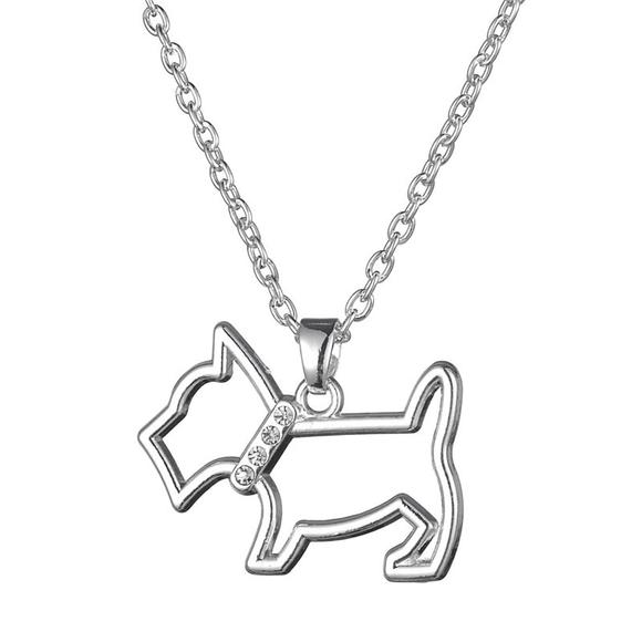 580x580 scottie dog with sparkle collar chain highland in style - Scottie Dog Drawing