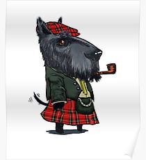 210x230 scottish terrier drawing posters redbubble - Scottish Terrier Drawing