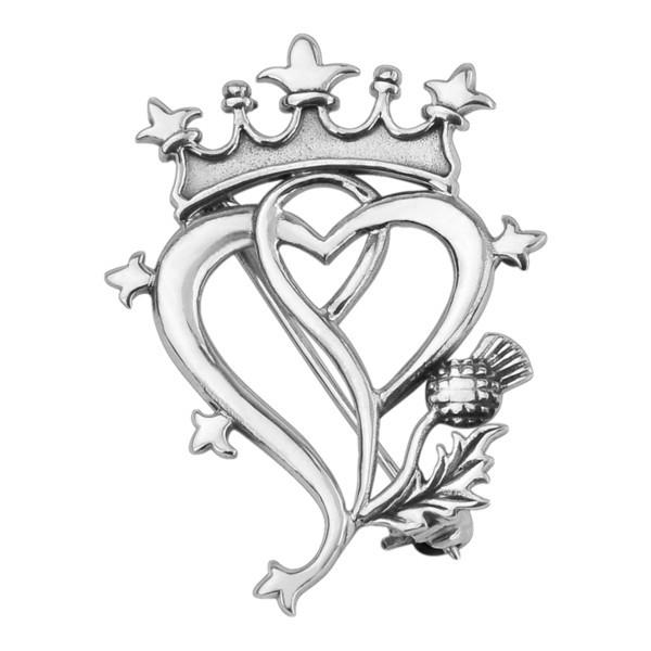 600x600 luckenbooth brooch celtic corner scottish treasures - Scottish Thistle Line Drawing