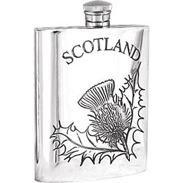 265x265 scotland thistle pewter hip flask houston kiltmakers - Scottish Thistle Line Drawing
