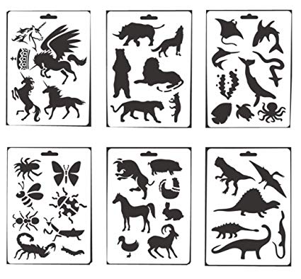 425x394 layhome peices stencils children kids animal drawing - Scrapbook Drawing