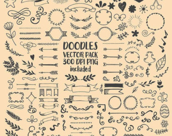 340x270 hand drawn scribble sketch drawing doodle clipart clip art etsy - Scrapbook Drawing