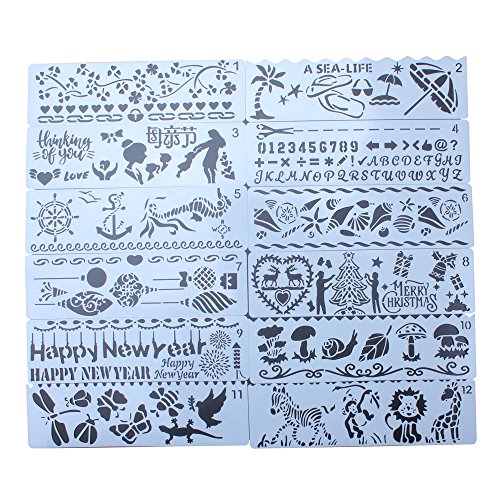 500x500 ywpandora diy drawing stencils plastic template mold for painting - Scrapbook Drawing