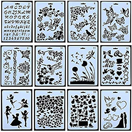 425x425 drawing painting stencils scale template sets - Scrapbook Drawing