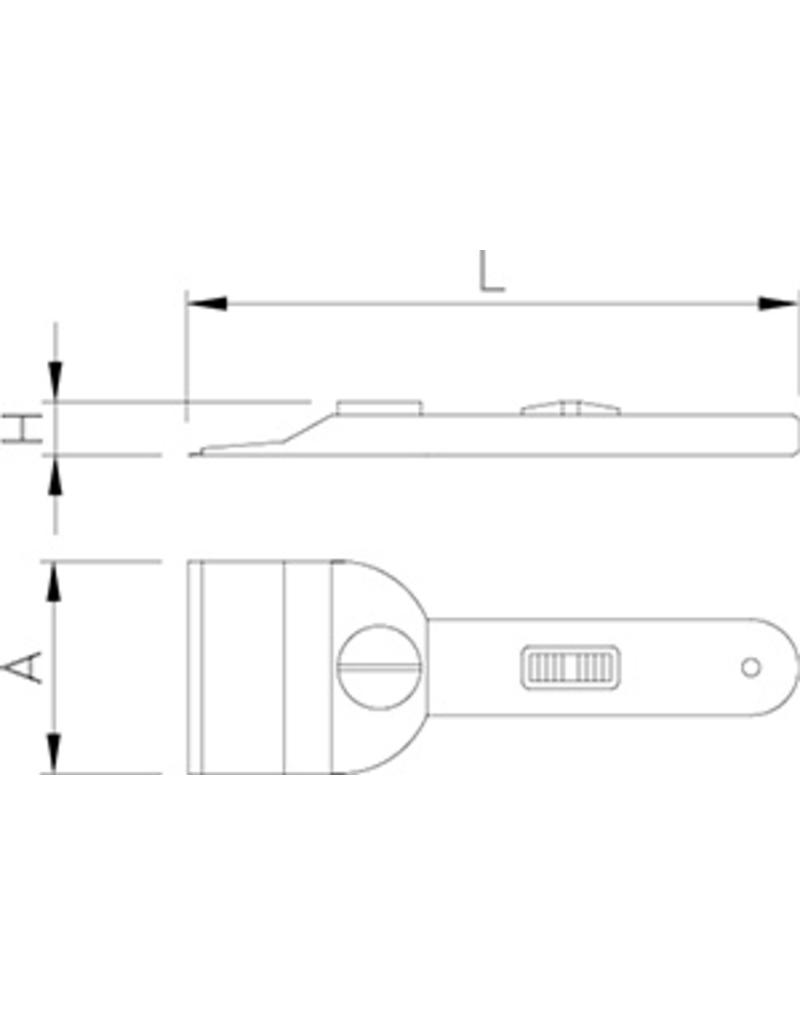 800x1024 scraper for ceramic hotplates - Scraper Drawing