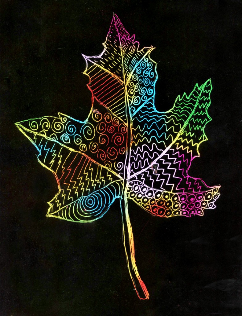 785x1024 scratch art leaf art projects for kids - Scratch Drawing