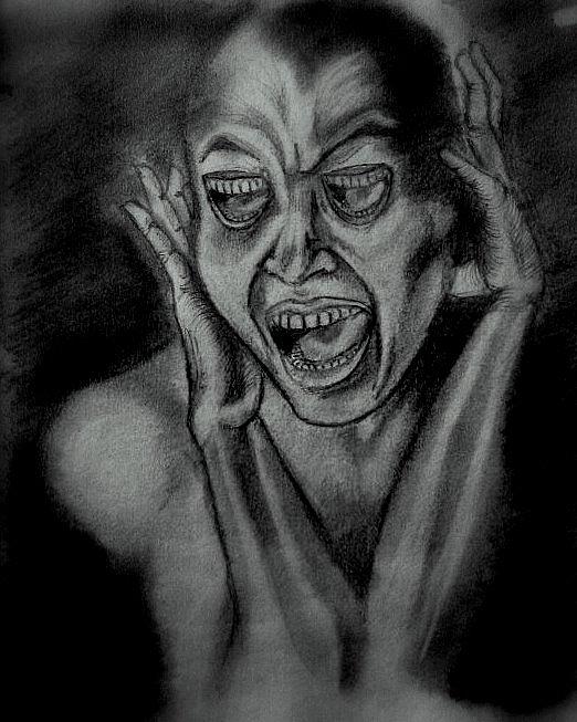 522x653 scream drawing - Scream Drawing