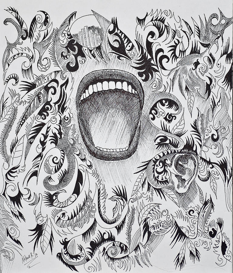 768x900 scream drawing - Scream Drawing