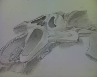 313x250 scream mask - Scream Mask Drawing