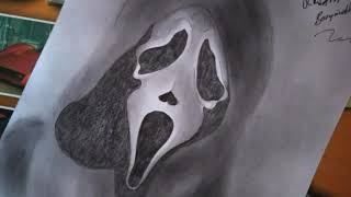 Scream Mask Drawing at PaintingValley.com | Explore collection of ...